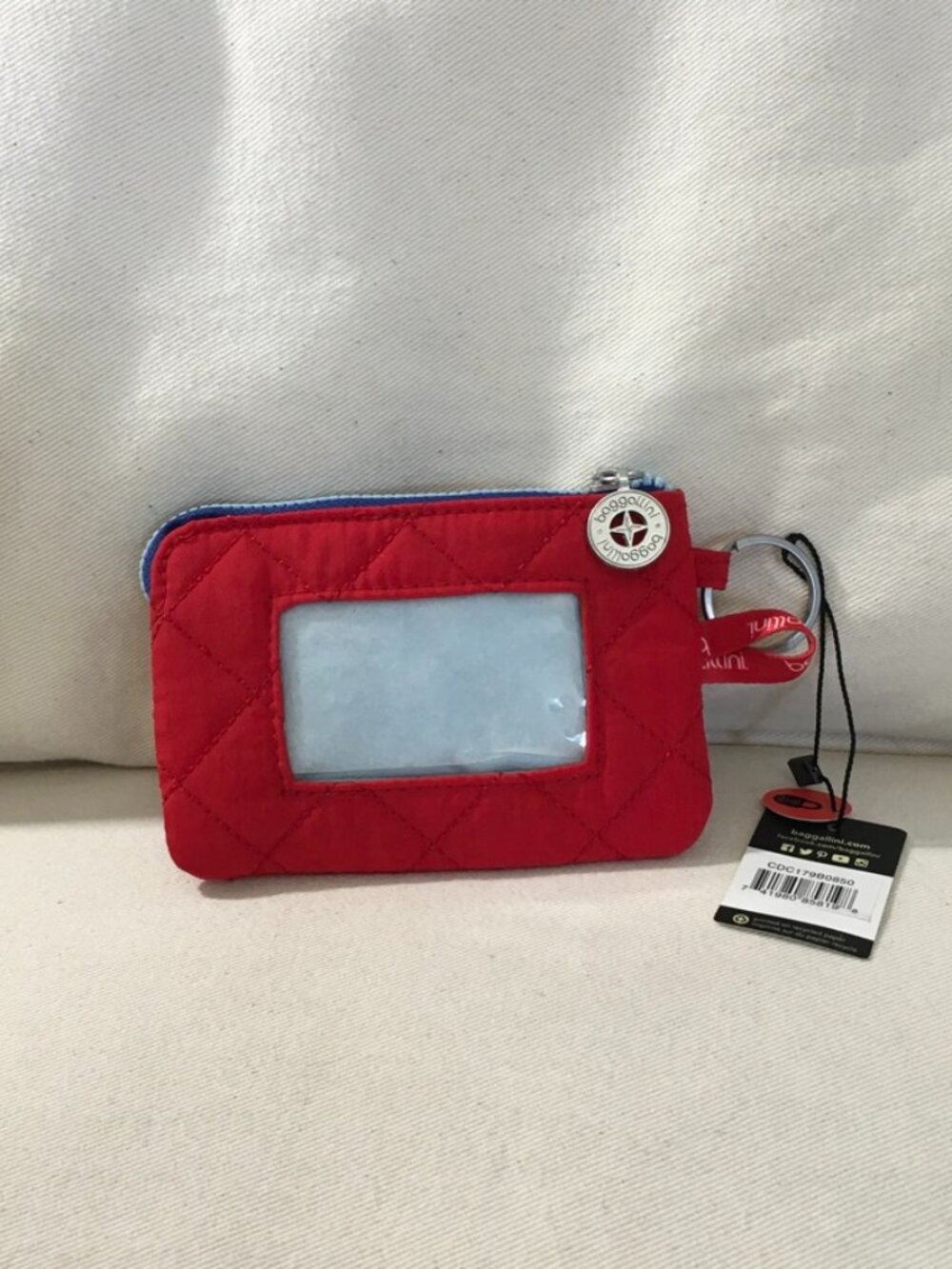 Baggallini Compact Grab To Go Travel Pouch Red